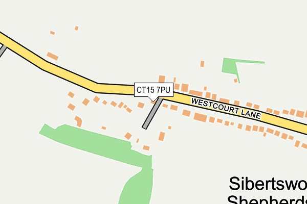 CT15 7PU map - OS OpenMap – Local (Ordnance Survey)