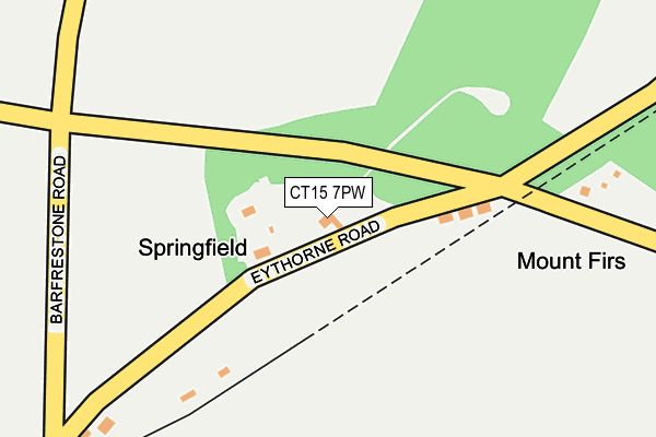 CT15 7PW map - OS OpenMap – Local (Ordnance Survey)