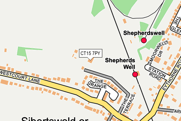 CT15 7PY map - OS OpenMap – Local (Ordnance Survey)