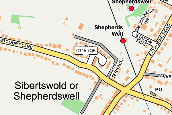 CT15 7QB map - OS OpenMap – Local (Ordnance Survey)