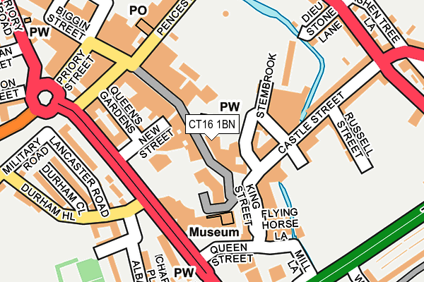 CT16 1BN map - OS OpenMap – Local (Ordnance Survey)