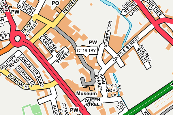 CT16 1BY map - OS OpenMap – Local (Ordnance Survey)