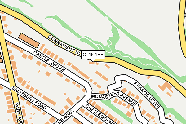 CT16 1HF map - OS OpenMap – Local (Ordnance Survey)