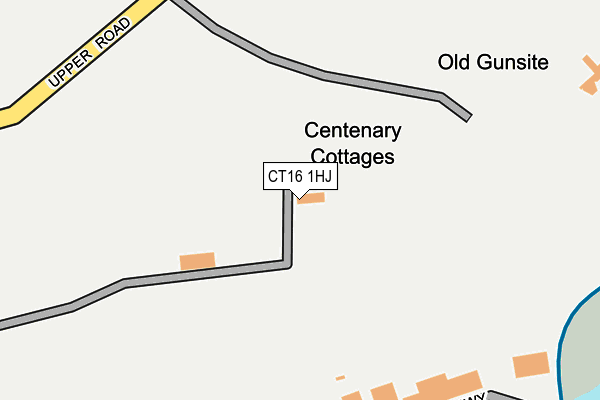 CT16 1HJ map - OS OpenMap – Local (Ordnance Survey)