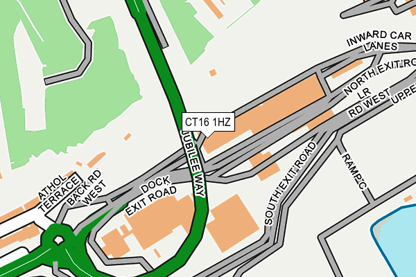 CT16 1HZ map - OS OpenMap – Local (Ordnance Survey)