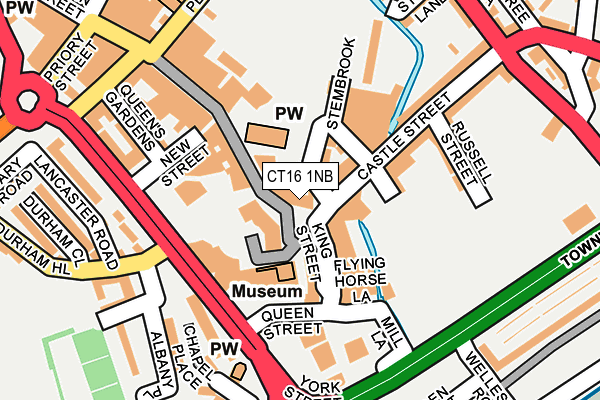 CT16 1NB map - OS OpenMap – Local (Ordnance Survey)