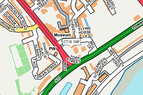 CT16 1NP map - OS OpenMap – Local (Ordnance Survey)