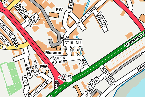 CT16 1NU map - OS OpenMap – Local (Ordnance Survey)