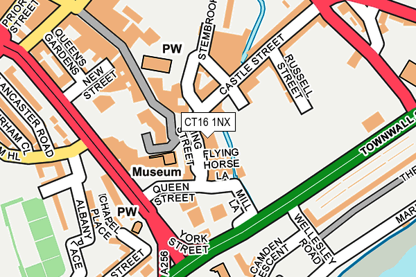 CT16 1NX map - OS OpenMap – Local (Ordnance Survey)