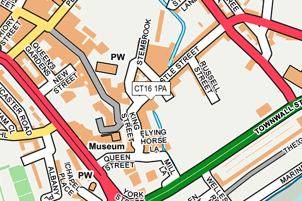 CT16 1PA map - OS OpenMap – Local (Ordnance Survey)