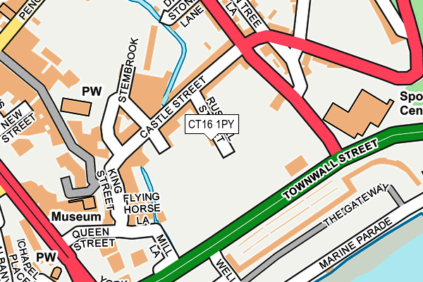 CT16 1PY map - OS OpenMap – Local (Ordnance Survey)