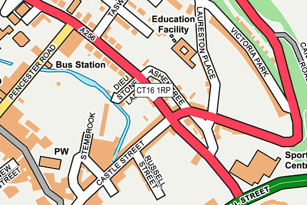 CT16 1RP map - OS OpenMap – Local (Ordnance Survey)