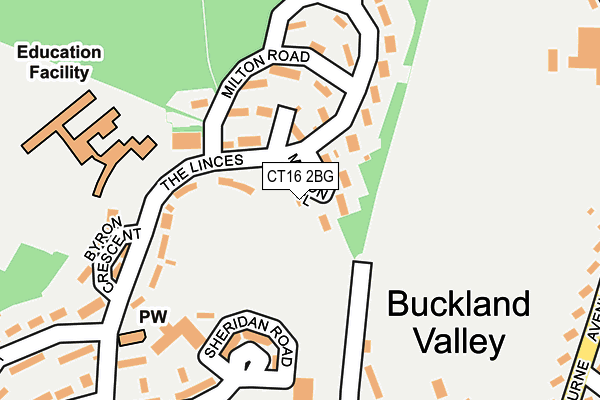CT16 2BG map - OS OpenMap – Local (Ordnance Survey)