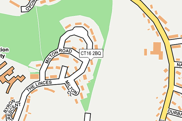 CT16 2BQ map - OS OpenMap – Local (Ordnance Survey)