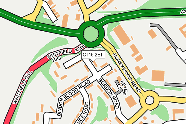 CT16 2ET map - OS OpenMap – Local (Ordnance Survey)