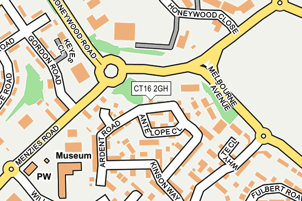 CT16 2GH map - OS OpenMap – Local (Ordnance Survey)