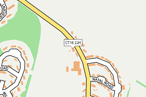 CT16 2JH map - OS OpenMap – Local (Ordnance Survey)