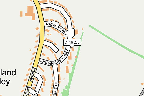 CT16 2JL map - OS OpenMap – Local (Ordnance Survey)