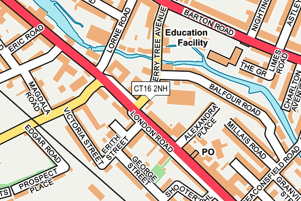 CT16 2NH map - OS OpenMap – Local (Ordnance Survey)
