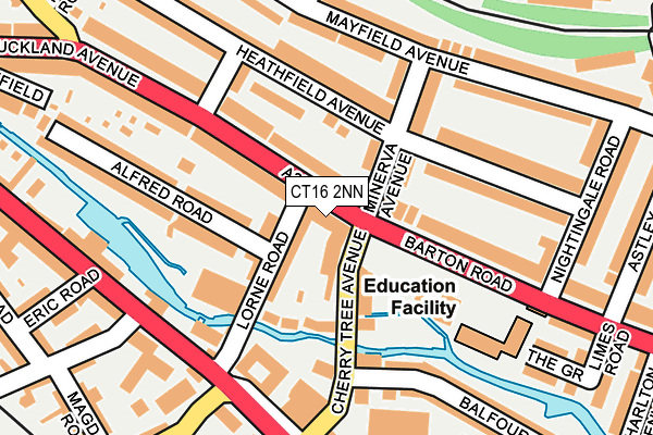 CT16 2NN map - OS OpenMap – Local (Ordnance Survey)