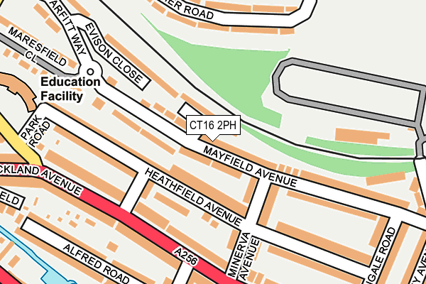 CT16 2PH map - OS OpenMap – Local (Ordnance Survey)