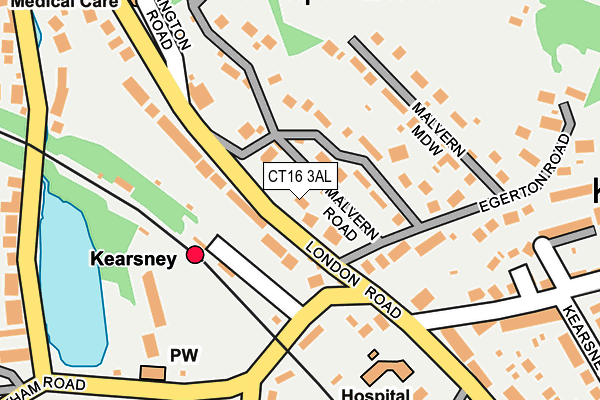 CT16 3AL map - OS OpenMap – Local (Ordnance Survey)