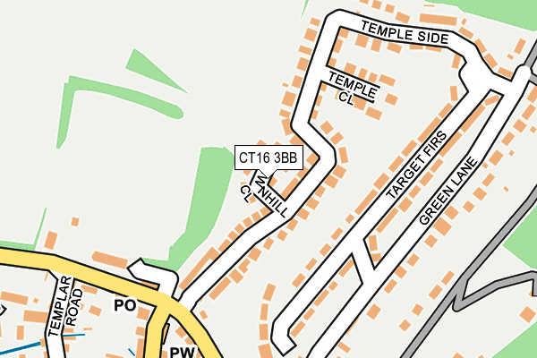 CT16 3BB map - OS OpenMap – Local (Ordnance Survey)