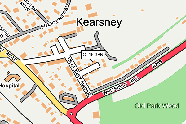 CT16 3BN map - OS OpenMap – Local (Ordnance Survey)