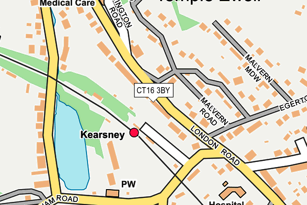 CT16 3BY map - OS OpenMap – Local (Ordnance Survey)