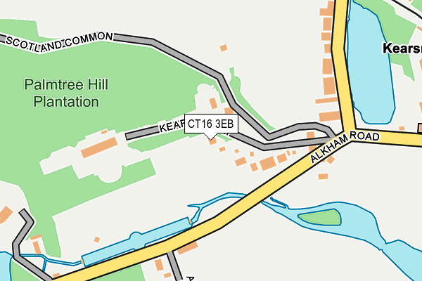 CT16 3EB map - OS OpenMap – Local (Ordnance Survey)
