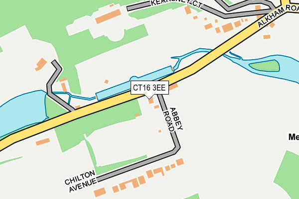 CT16 3EE map - OS OpenMap – Local (Ordnance Survey)