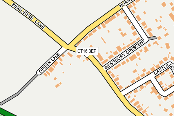 CT16 3EP map - OS OpenMap – Local (Ordnance Survey)