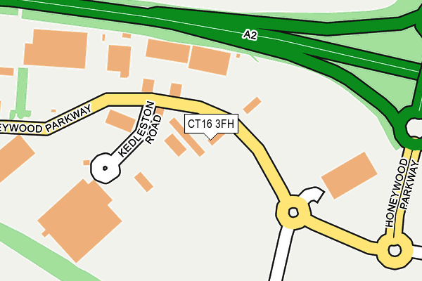 CT16 3FH map - OS OpenMap – Local (Ordnance Survey)