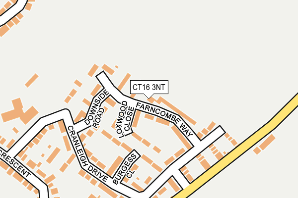 CT16 3NT map - OS OpenMap – Local (Ordnance Survey)