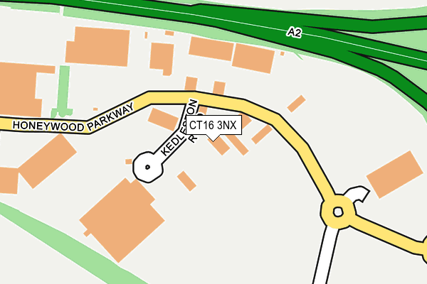 CT16 3NX map - OS OpenMap – Local (Ordnance Survey)