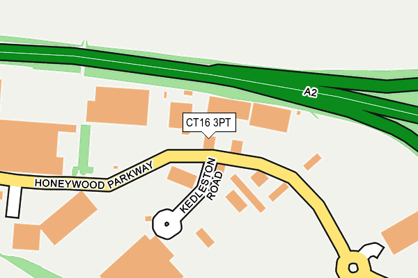 CT16 3PT map - OS OpenMap – Local (Ordnance Survey)