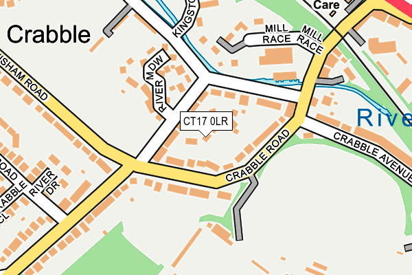 CT17 0LR map - OS OpenMap – Local (Ordnance Survey)