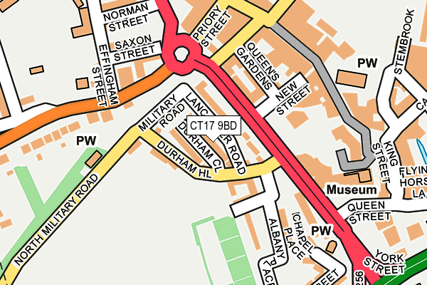 CT17 9BD map - OS OpenMap – Local (Ordnance Survey)