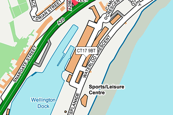 CT17 9BT map - OS OpenMap – Local (Ordnance Survey)