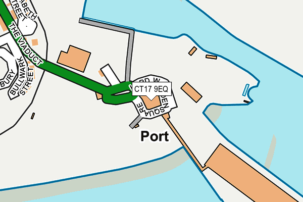 CT17 9EQ map - OS OpenMap – Local (Ordnance Survey)