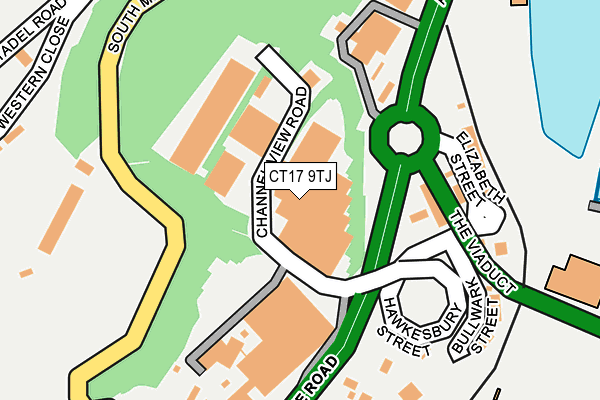 CT17 9TJ map - OS OpenMap – Local (Ordnance Survey)