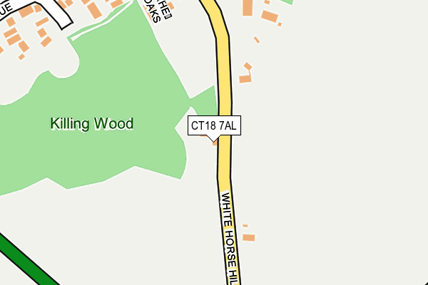 CT18 7AL map - OS OpenMap – Local (Ordnance Survey)