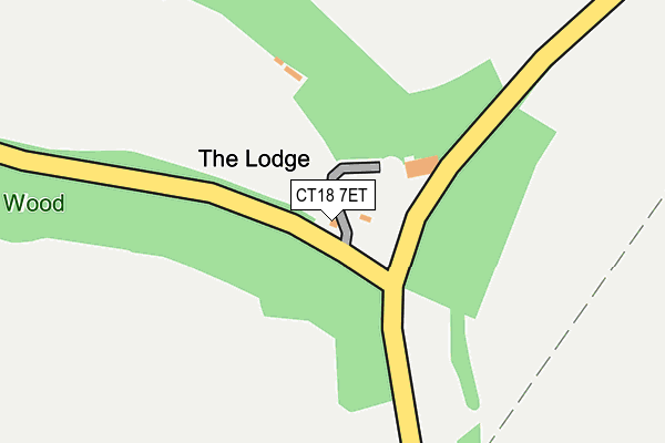 CT18 7ET map - OS OpenMap – Local (Ordnance Survey)