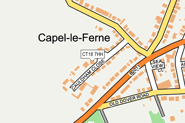 Map of HCK LTD at local scale
