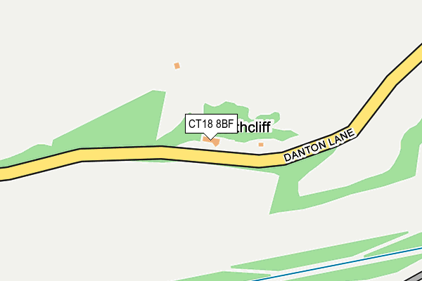 CT18 8BF map - OS OpenMap – Local (Ordnance Survey)