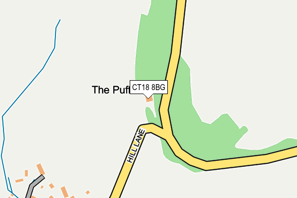 CT18 8BG map - OS OpenMap – Local (Ordnance Survey)