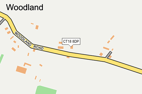 CT18 8DP map - OS OpenMap – Local (Ordnance Survey)