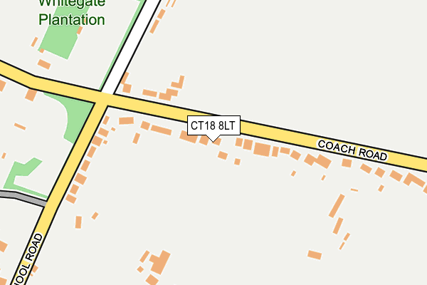 CT18 8LT map - OS OpenMap – Local (Ordnance Survey)