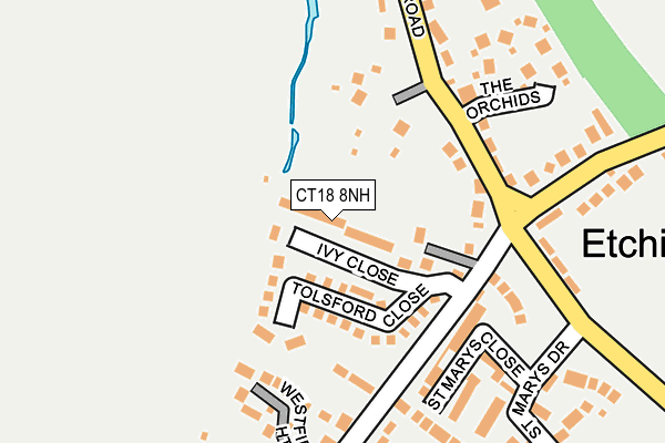 CT18 8NH map - OS OpenMap – Local (Ordnance Survey)