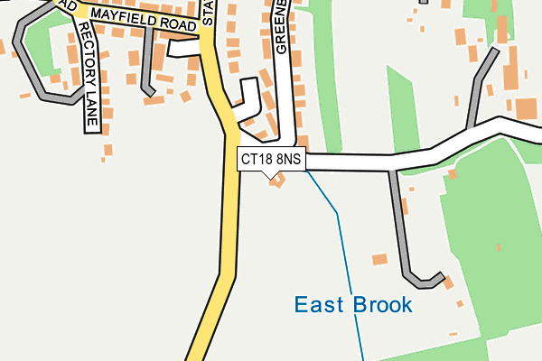 CT18 8NS map - OS OpenMap – Local (Ordnance Survey)
